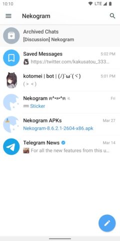 Nekogram для Android — скриншот 1