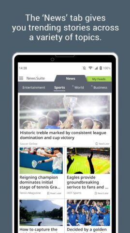 News Suite by Sony для Android — скриншот 3