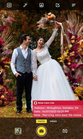 Note Cam Lite: GPS-камера для Android — скриншот 3