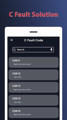 Коды OBD2 для Android — скриншот 5