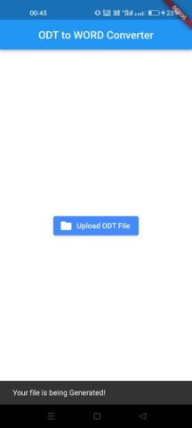 ODT to WORD для Android — скриншот 1