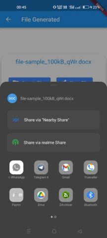 ODT to WORD для Android — скриншот 3