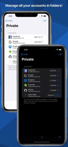 OTP Auth для iOS — скриншот 1