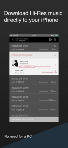 Onkyo HF Player — Hi-Res Music для iOS — скриншот 5