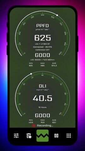 PPFD Meter — Grow Light Meter для Android — скриншот 4