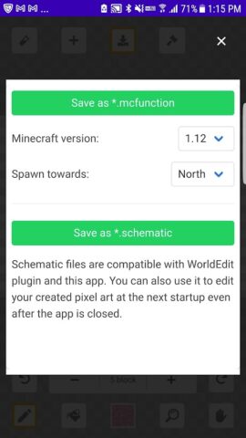 Pixel art maker for minecraft для Android — скриншот 4