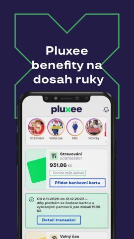 Pluxee Česká republika для Android — скриншот 1