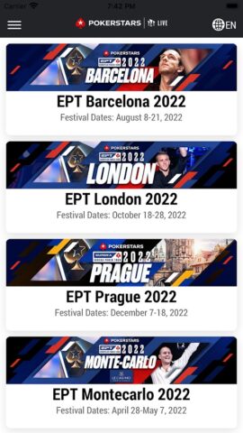 PokerStars Live для Android — скриншот 2