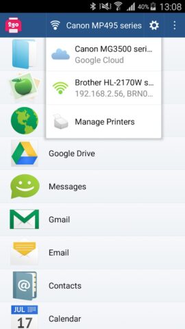 Printer 2 Go для Android — скриншот 1