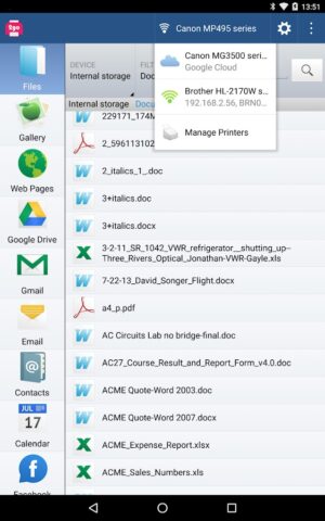 Printer 2 Go для Android — скриншот 4