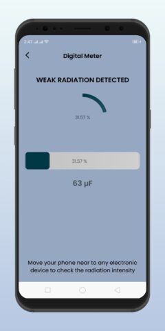 Radiation Detector: EMF Meter для Android — скриншот 3
