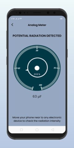 Radiation Detector: EMF Meter для Android — скриншот 4