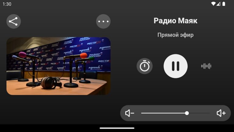 Радио Маяк для Android — скриншот 2