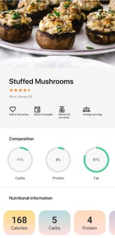 генератор рецептов для Android — скриншот 4