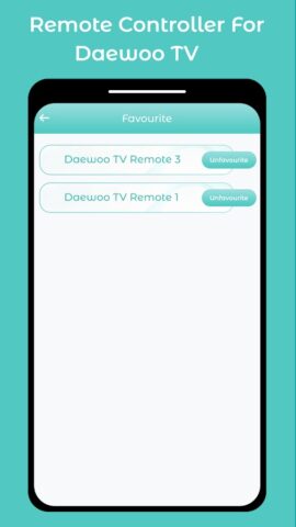 Remote Controller Daewoo TV для Android — скриншот 3