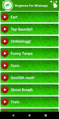 Рингтоны для WhatsApp для Android — скриншот 1