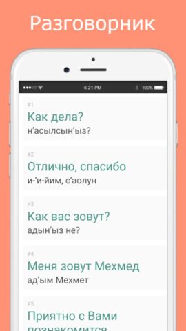 Русско-турецкий разговорник для Android — скриншот 2