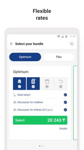 SCAT Airlines: Авиабилеты для Android — скриншот 3