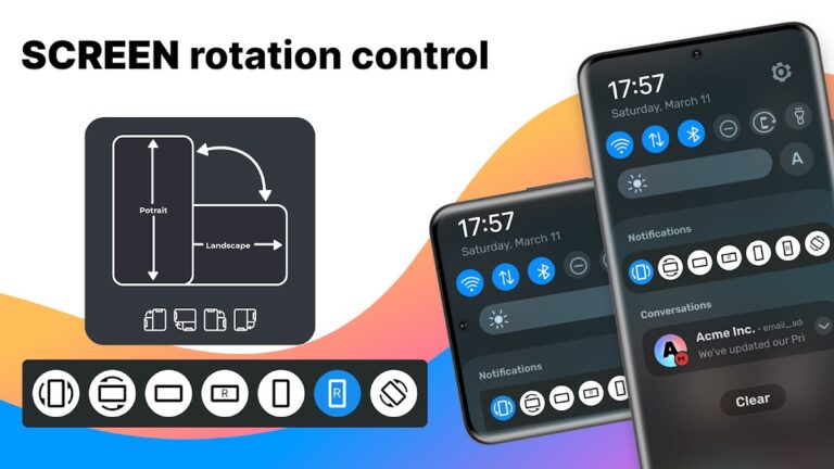 Screen Rotation Control — скриншот 1