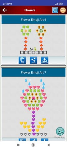 Cool Emoji Arts для Android — скриншот 1