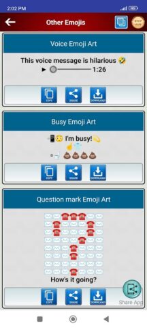 Cool Emoji Arts для Android — скриншот 5