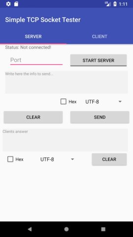 Simple TCP Socket Tester для Android — скриншот 3