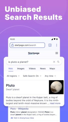 Startpage — скриншот 2