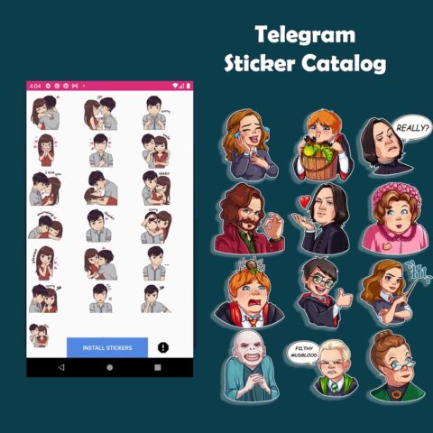 Telegram Stickers для Android — скриншот 1