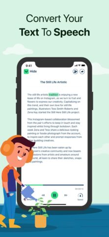 Text To Speech : Audio Books для iOS — скриншот 1