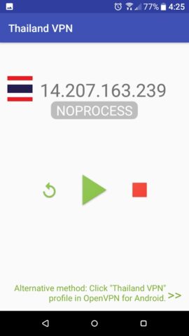Thailand VPN — for OpenVPN для Android — скриншот 2