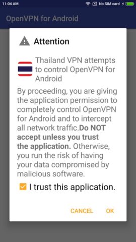 Thailand VPN — for OpenVPN для Android — скриншот 3