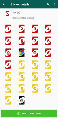 UNO Stickers для Android — скриншот 4