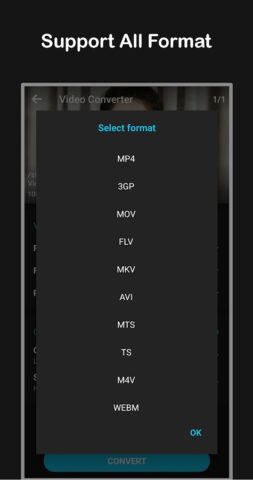 Видео конвертер для Android — скриншот 3