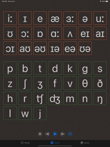Английская фонетика для iOS — скриншот 1