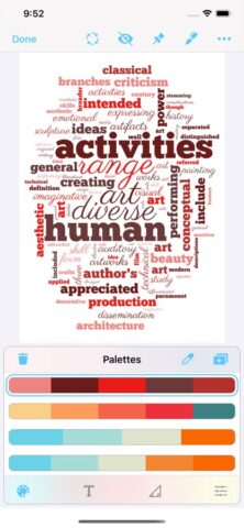 Wordcloud by Wordsalad для iOS — скриншот 1