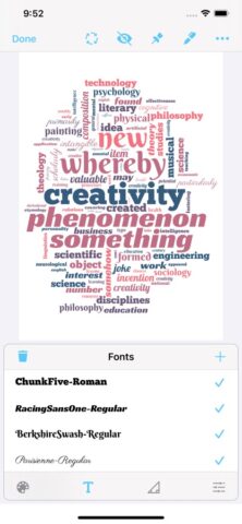 Wordcloud by Wordsalad для iOS — скриншот 2