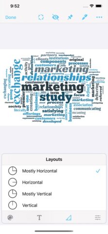 Wordcloud by Wordsalad для iOS — скриншот 3