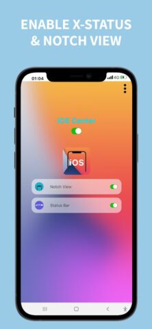 iCenter OS 18: X — Status Bar для Android — скриншот 1