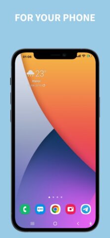 iCenter OS 18: X — Status Bar для Android — скриншот 2