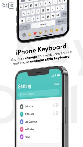 iPhone Keyboard для Android — скриншот 3