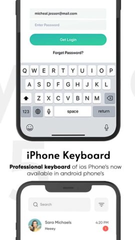 iPhone Keyboard для Android — скриншот 4