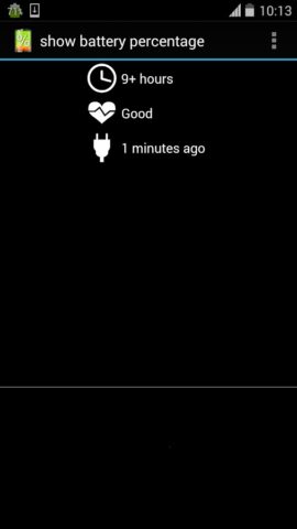 show battery percentage для Android — скриншот 4