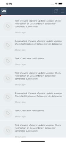 vSphere Mobile Client для iOS — скриншот 2