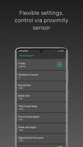 Боксерский таймер для Android — скриншот 2