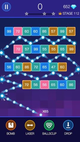 Bricks Breaker — Glow Balls для Android — скриншот 2