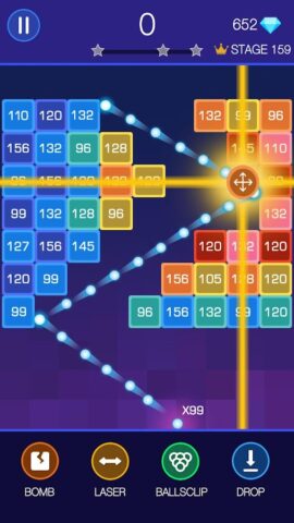 Bricks Breaker — Glow Balls для Android — скриншот 3