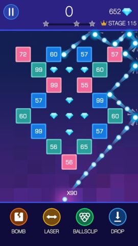 Bricks Breaker — Glow Balls для Android — скриншот 5