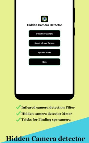 Hidden Camera Detector Finder для Android — скриншот 1