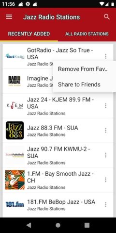 Jazz Music Radio Stations для Android — скриншот 5