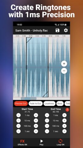 MP3 Ringtone Song Cutter: RSFX для Android — скриншот 2